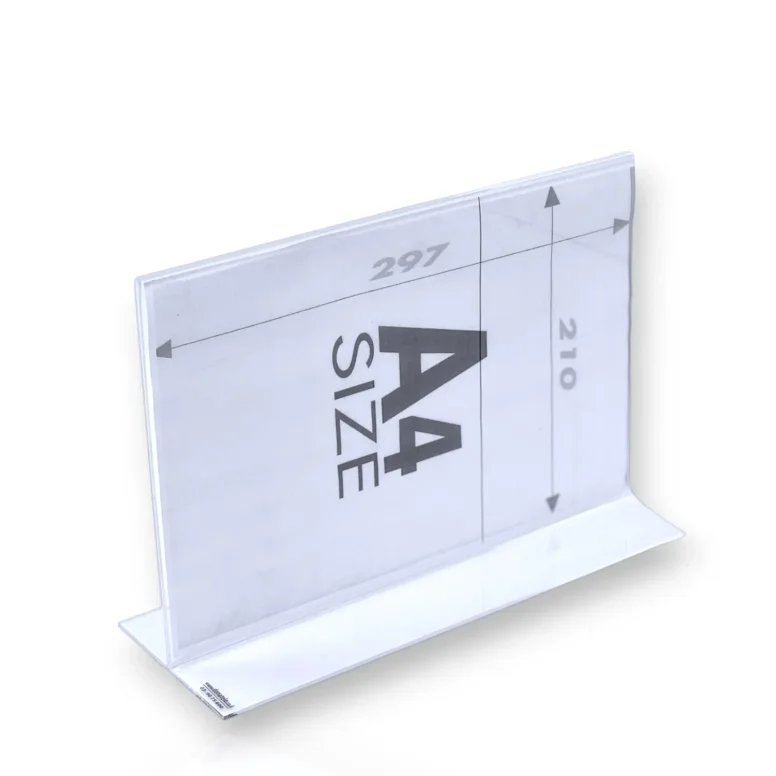 מעמד דף שולחני A4 שוכב ניצב T(רוחב 21.5סמ גובה 30סמ)דו צדדי