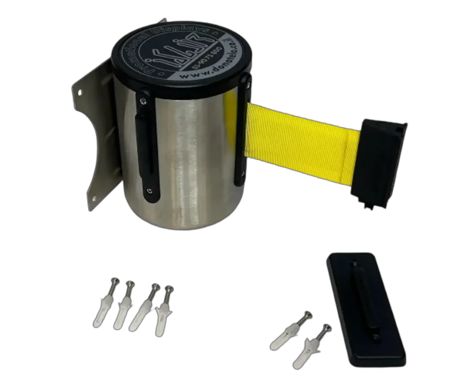 התקן קיר ללא עמוד 10 מטר סרט צהוב