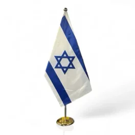 שושנת דגלים 1 C זהב כולל מוט