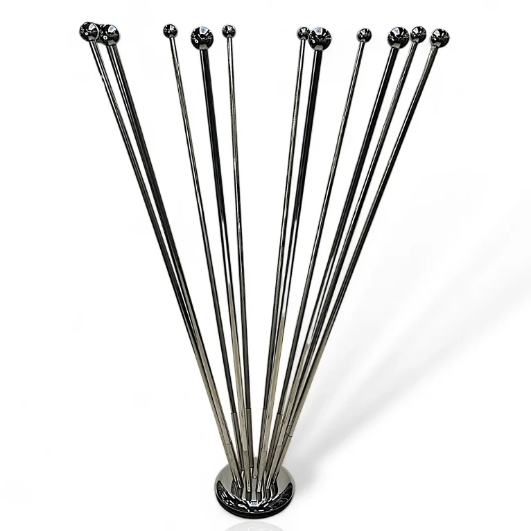 (HQ) שושנת דגלים מאסיבית עם 12 קנים מניקל + משקולת