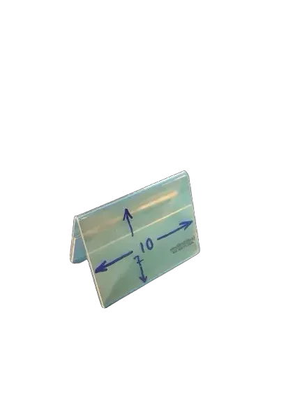 מעמד פרספקס שולחני אוהל שם 15*10 ס״מ (A6)