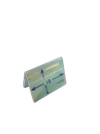 מעמד פרספקס שולחני אוהל שם 15*10 ס״מ (A6)