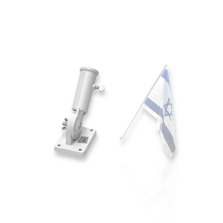 מתקן דגל לקיר מברזל