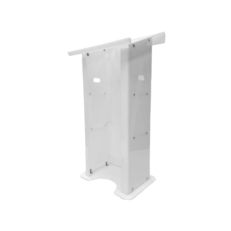 פודיום פרספקס לבן בסיס רחב