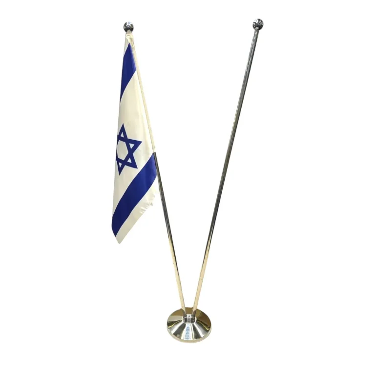 מעמד שושנת דגלים טלסקופית בעלת שני קנים