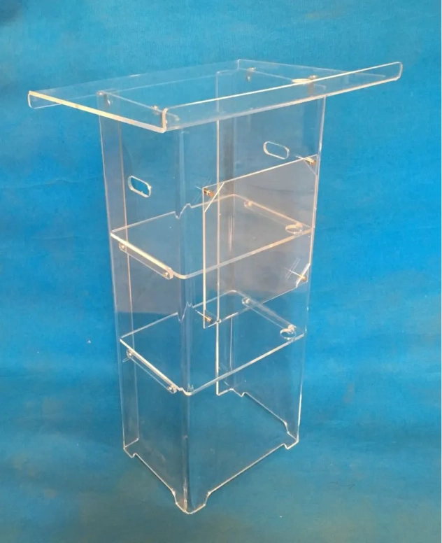 פודיום פרספקס שקוף צר