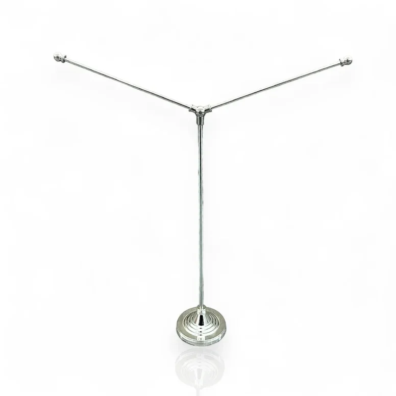 מעמד שולחני ממתכת ל-2 דגלונים