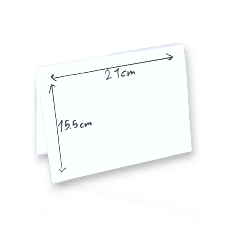 מעמד פרספקס שולחני אוהל שם, דו-צדדי מאוזן, בגודל 15*21 ס״מ (A5) מחזיק דף או שלט קטן.