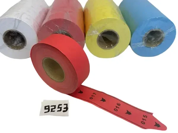 גליל נייר מספרי תור אדום