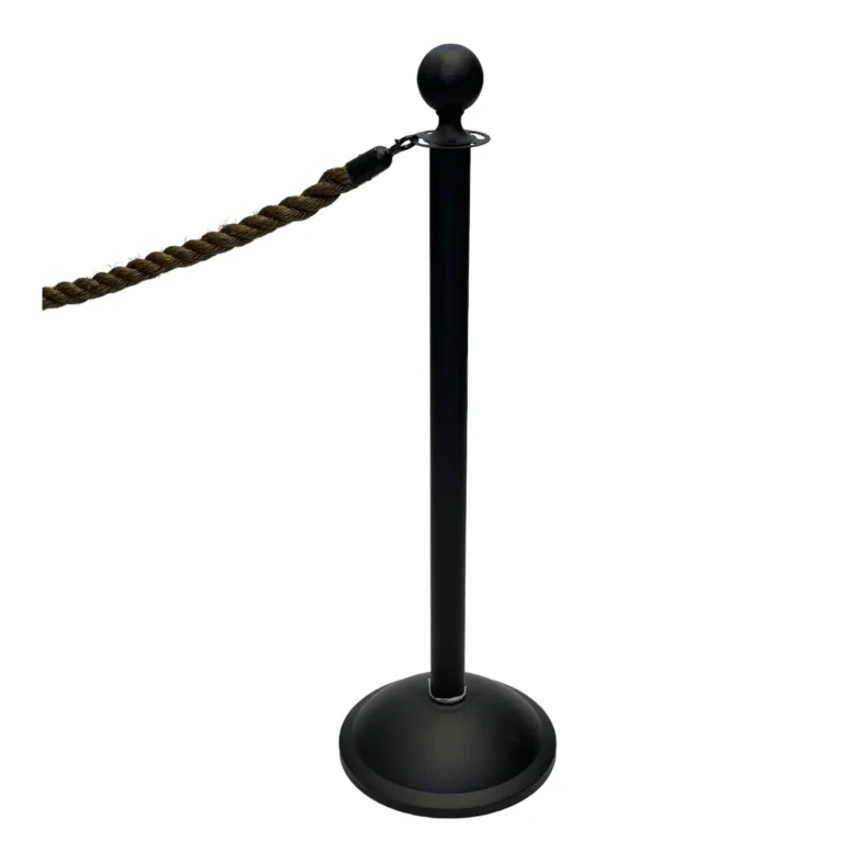 עמוד חבלול שחור מט קלאסי