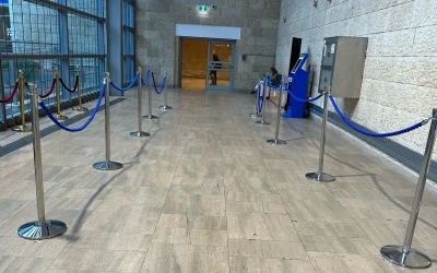 עמודי תור חבלול קטיפה כחולה
