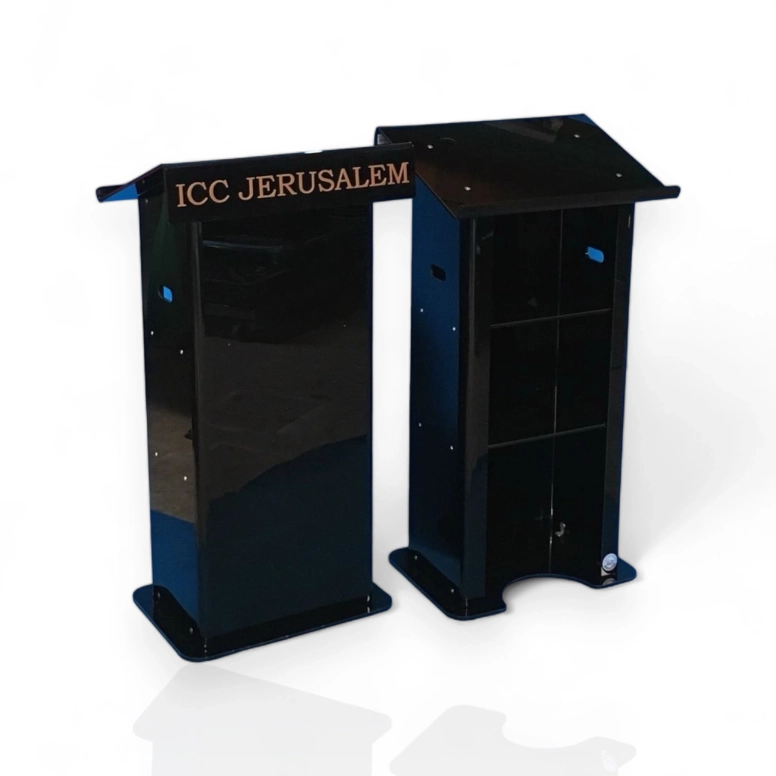 פודיום פרספקס שחור