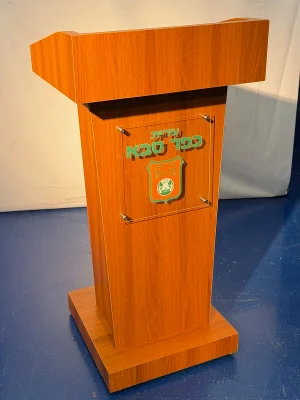 דוכן נואם פודיום עץ NG מאסיבי עץ